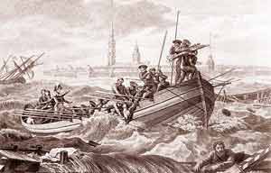 1777 г. в Петербурге произошло крупнейшее наводнение.